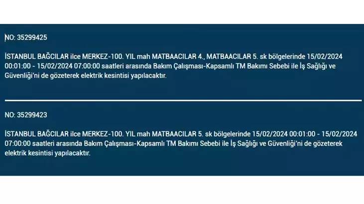 İstanbullular dikkat: İşte elektrik kesintisinin yaşanacağı ilçeler ve saatler... 25